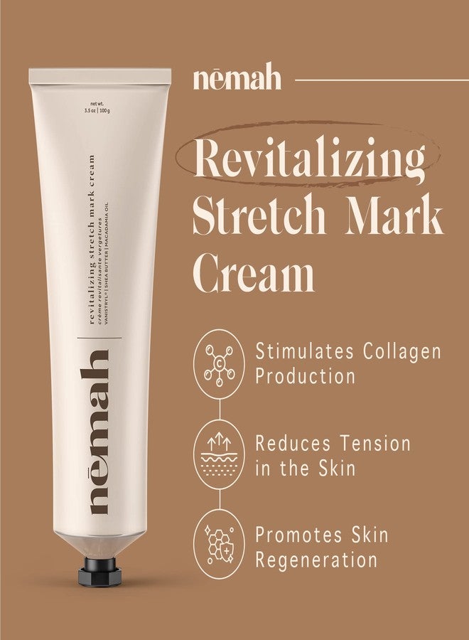 Nemah - Stretch Mark Cream for Pregnancy - Pregnancy Stretch Mark Prevention & Reduction, Postpartum Stretch Mark Cream with Vanistryl, Shea Butter, & Macadamia Oil - Vegan & Cruelty-Free - 3.5 oz. - Image 2